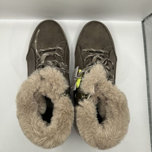 Skechers Go Walk Glacial Waterproof Winter Boots Womens 6 Dark Taupe NIB - Picture 14 of 16